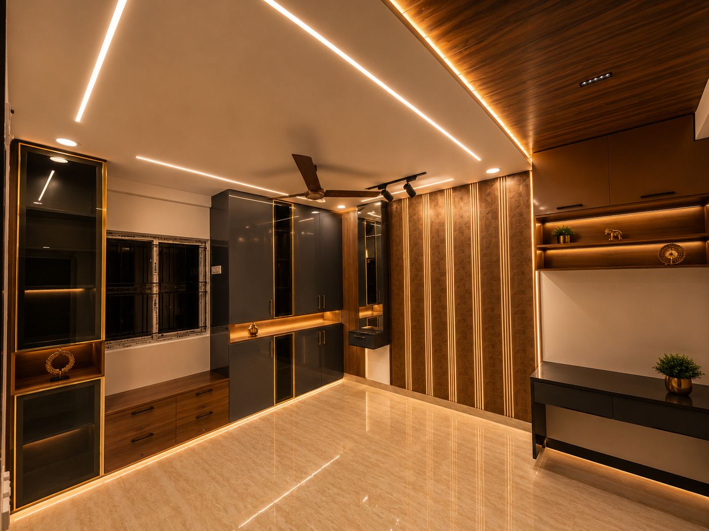 Wardrobe and dresser unit
